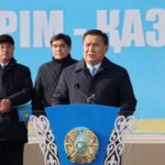 В Кокшетау состоялась церемония поднятия Государственного флага в честь Дня Республики