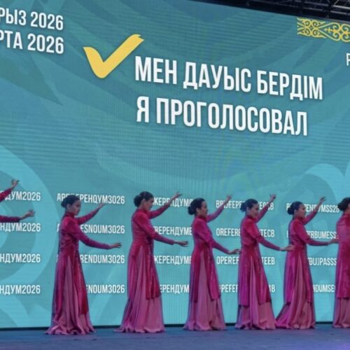 Қорғалжын ауданындағы сайлау учаскесінде «Қазақша би» акциясы өтті