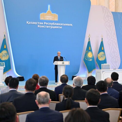 Президент Қасым-Жомарт Тоқаев Конституцияны қабылдауға арналған салтанатты жиынға қатысты
