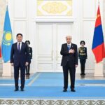 Ақордада Моңғолия Президенті Ухнаагийн Хурэлсухты салтанатты қарсы алу рәсімі өтті