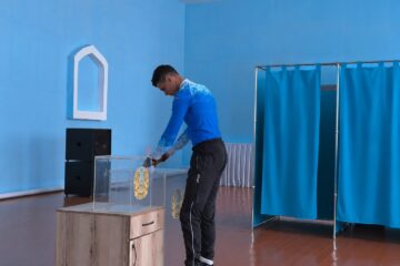 После тренировки — на роллерах к избирательному участку