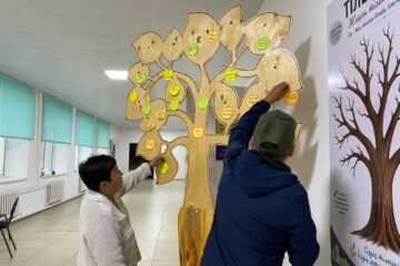 Ақкөлдік сайлаушылар «Тілек ағашына» армандарын жазуда