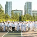 Неделя спорта: сотни астанчан начали утро с 10 тысяч шагов вместе с олимпийцами